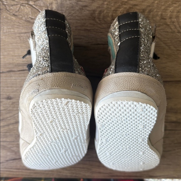 Golden Goose Women's White and Silver Sneakers size 39 - Picture 7 of 12